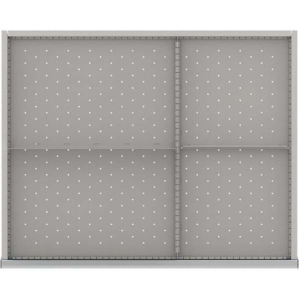 LISTA - 4-Compartment Drawer Divider Layout for 3.15" High Drawers - Industrial Tool & Supply