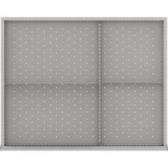 LISTA - 4-Compartment Drawer Divider Layout for 3.15" High Drawers - Industrial Tool & Supply