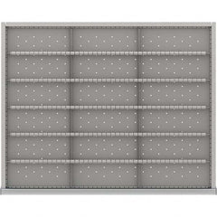 LISTA - 18-Compartment Drawer Divider Layout for 3.15" High Drawers - Industrial Tool & Supply