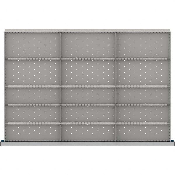 LISTA - 15-Compartment Drawer Divider Layout for 3.15" High Drawers - Industrial Tool & Supply