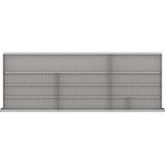 LISTA - 12-Compartment Drawer Divider Layout for 3.15" High Drawers - Industrial Tool & Supply