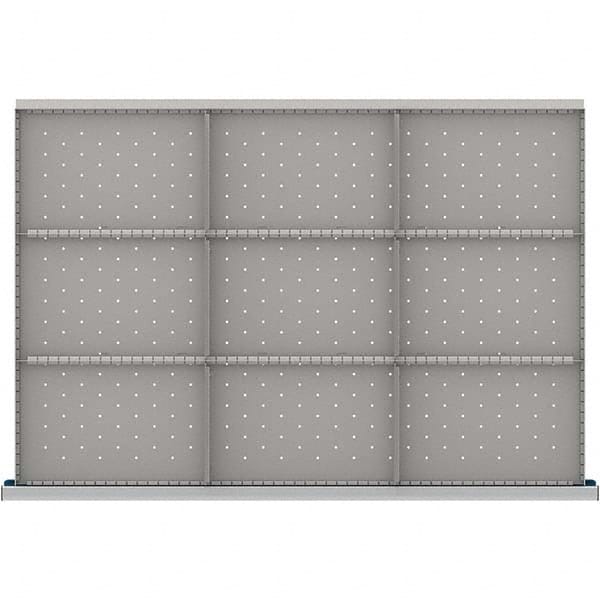 LISTA - 9-Compartment Drawer Divider Layout for 3.15" High Drawers - Industrial Tool & Supply