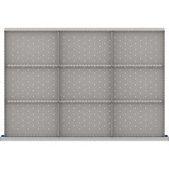 LISTA - 9-Compartment Drawer Divider Layout for 3.15" High Drawers - Industrial Tool & Supply