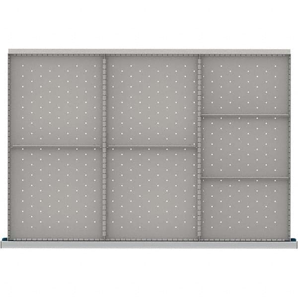 LISTA - 7-Compartment Drawer Divider Layout for 3.15" High Drawers - Industrial Tool & Supply