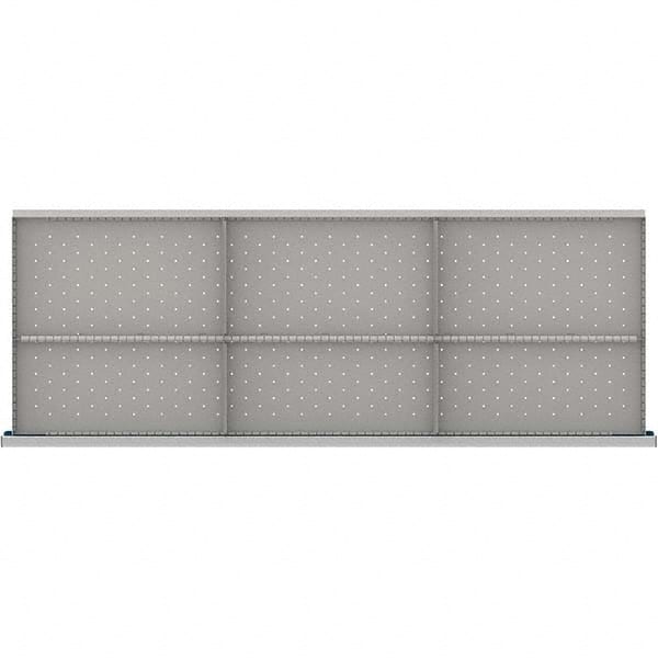 LISTA - 6-Compartment Drawer Divider Layout for 3.15" High Drawers - Industrial Tool & Supply
