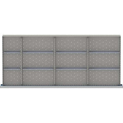 LISTA - 12-Compartment Drawer Divider Layout for 3.15" High Drawers - Industrial Tool & Supply