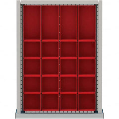 LISTA - 20-Compartment Drawer Divider Layout for 2.17" High Drawers - Industrial Tool & Supply