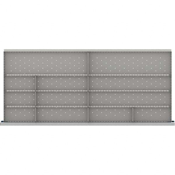 LISTA - 12-Compartment Drawer Divider Layout for 3.15" High Drawers - Industrial Tool & Supply