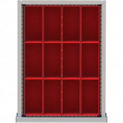 LISTA - 12-Compartment Drawer Divider Layout for 3.15" High Drawers - Industrial Tool & Supply