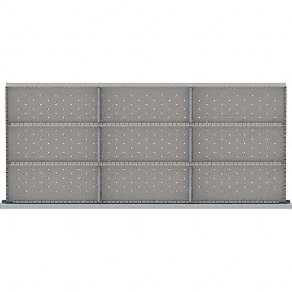 LISTA - 9-Compartment Drawer Divider Layout for 3.15" High Drawers - Industrial Tool & Supply
