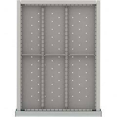 LISTA - 6-Compartment Drawer Divider Layout for 3.15" High Drawers - Industrial Tool & Supply