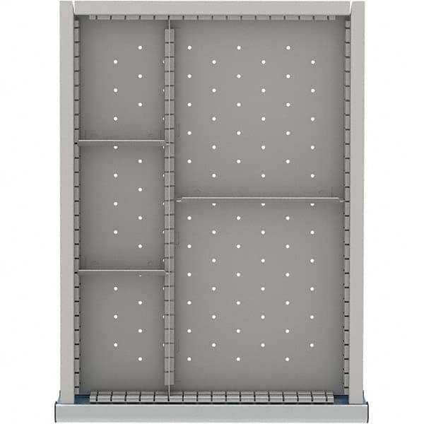 LISTA - 5-Compartment Drawer Divider Layout for 3.15" High Drawers - Industrial Tool & Supply