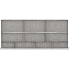 LISTA - 10-Compartment Drawer Divider Layout for 3.15" High Drawers - Industrial Tool & Supply