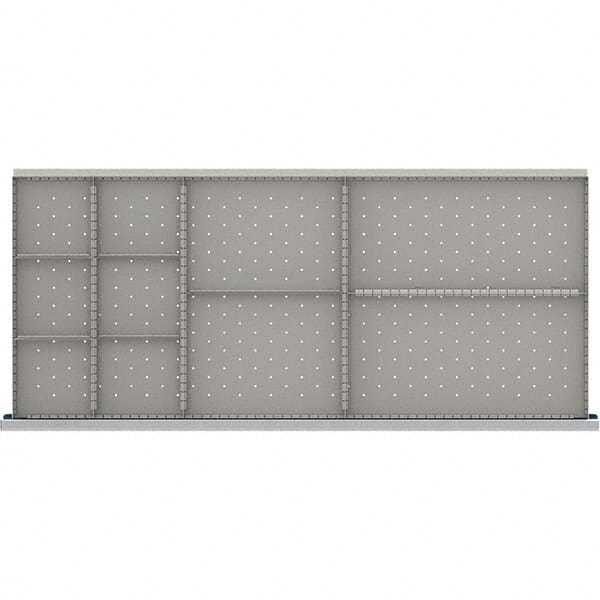 LISTA - 10-Compartment Drawer Divider Layout for 3.15" High Drawers - Industrial Tool & Supply