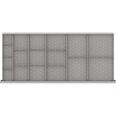 LISTA - 17-Compartment Drawer Divider Layout for 3.15" High Drawers - Industrial Tool & Supply