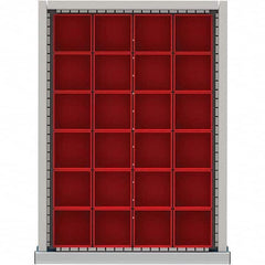 LISTA - 24-Compartment Drawer Divider Layout for 2.17" High Drawers - Industrial Tool & Supply