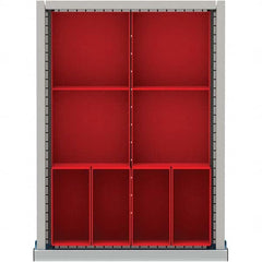 LISTA - 8-Compartment Drawer Divider Layout for 3.15" High Drawers - Industrial Tool & Supply