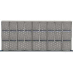 LISTA - 27-Compartment Drawer Divider Layout for 3.15" High Drawers - Industrial Tool & Supply