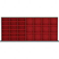 LISTA - 30-Compartment Drawer Divider Layout for 3.15" High Drawers - Industrial Tool & Supply