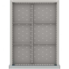 LISTA - 6-Compartment Drawer Divider Layout for 3.15" High Drawers - Industrial Tool & Supply