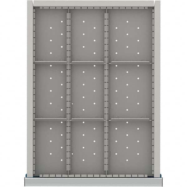 LISTA - 9-Compartment Drawer Divider Layout for 3.15" High Drawers - Industrial Tool & Supply