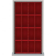 LISTA - 16-Compartment Drawer Divider Layout for 3.15" High Drawers - Industrial Tool & Supply