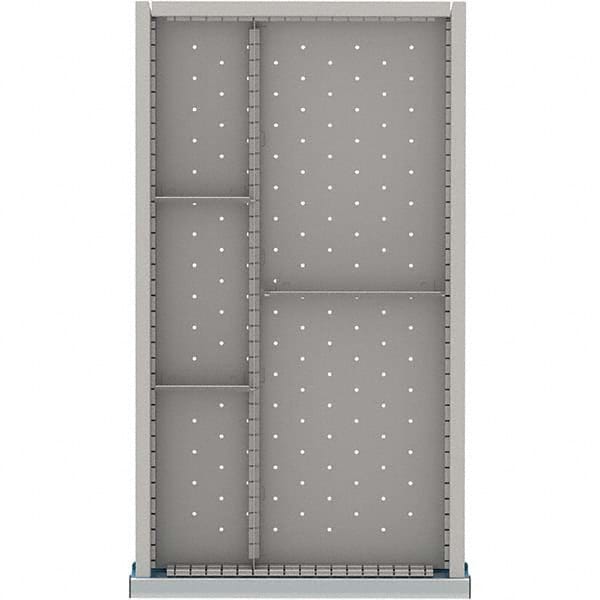 LISTA - 5-Compartment Drawer Divider Layout for 3.15" High Drawers - Industrial Tool & Supply