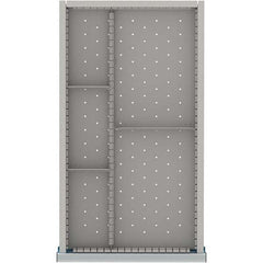 LISTA - 5-Compartment Drawer Divider Layout for 3.15" High Drawers - Industrial Tool & Supply