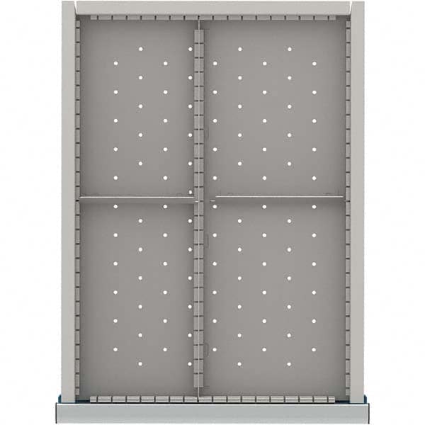 LISTA - 4-Compartment Drawer Divider Layout for 3.15" High Drawers - Industrial Tool & Supply