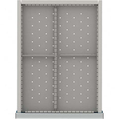 LISTA - 4-Compartment Drawer Divider Layout for 3.15" High Drawers - Industrial Tool & Supply