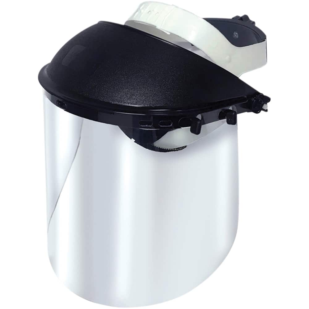 Jackson Safety - ANSI Rated, Clear Uncoated Acetate, Ratchet Adjustment Face Shield & Visor - Industrial Tool & Supply