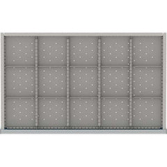 LISTA - 15-Compartment Drawer Divider Layout for 3.15" High Drawers - Industrial Tool & Supply
