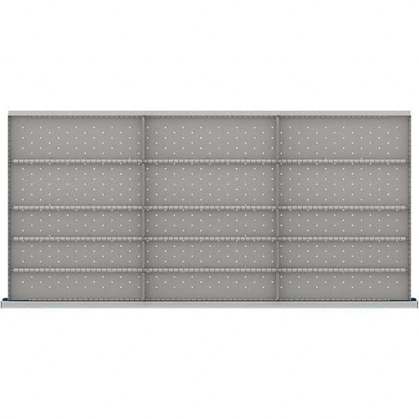 LISTA - 15-Compartment Drawer Divider Layout for 3.15" High Drawers - Industrial Tool & Supply