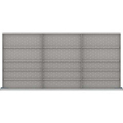 LISTA - 15-Compartment Drawer Divider Layout for 3.15" High Drawers - Industrial Tool & Supply