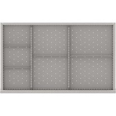 LISTA - 7-Compartment Drawer Divider Layout for 3.15" High Drawers - Industrial Tool & Supply