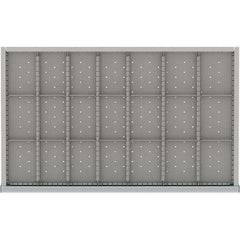 LISTA - 21-Compartment Drawer Divider Layout for 3.15" High Drawers - Industrial Tool & Supply