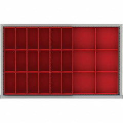 LISTA - 24-Compartment Drawer Divider Layout for 3.15" High Drawers - Industrial Tool & Supply