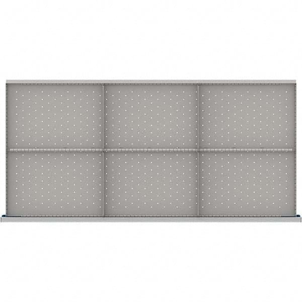 LISTA - 6-Compartment Drawer Divider Layout for 3.15" High Drawers - Industrial Tool & Supply