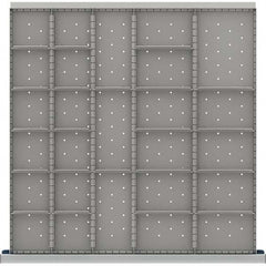 LISTA - 26-Compartment Drawer Divider Layout for 3.15" High Drawers - Industrial Tool & Supply