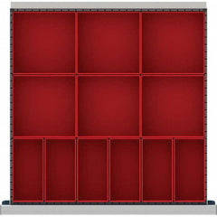 LISTA - 12-Compartment Drawer Divider Layout for 3.15" High Drawers - Industrial Tool & Supply