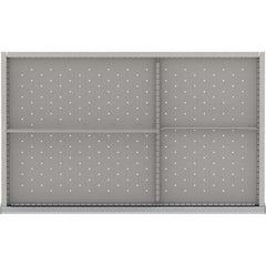 LISTA - 4-Compartment Drawer Divider Layout for 3.15" High Drawers - Industrial Tool & Supply