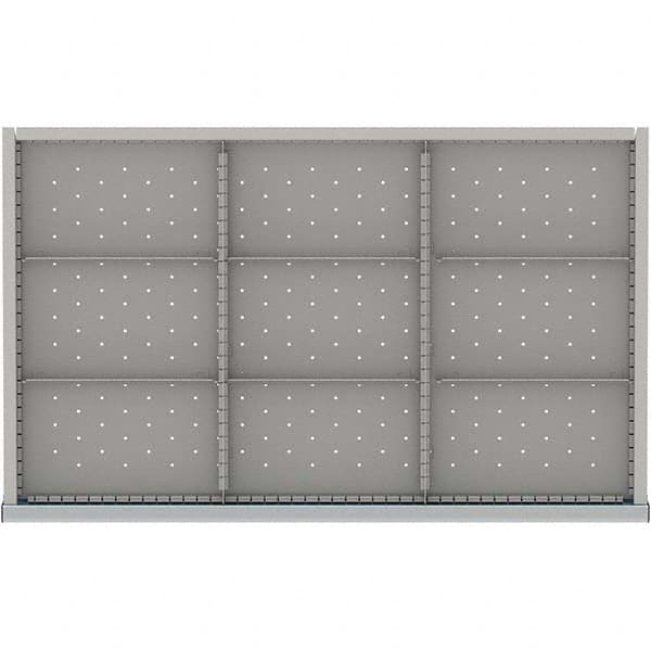 LISTA - 9-Compartment Drawer Divider Layout for 3.15" High Drawers - Industrial Tool & Supply