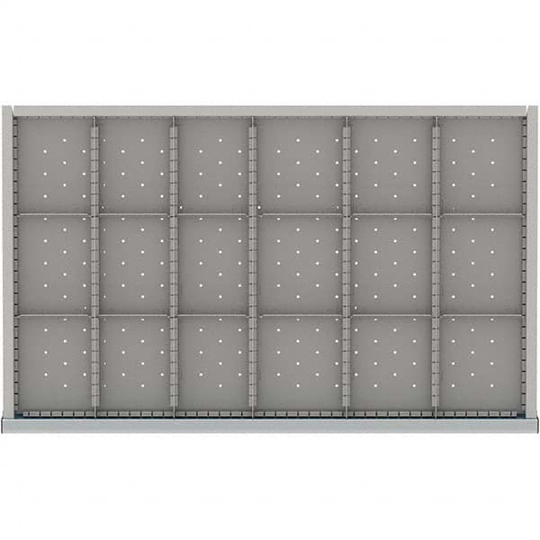 LISTA - 18-Compartment Drawer Divider Layout for 3.15" High Drawers - Industrial Tool & Supply