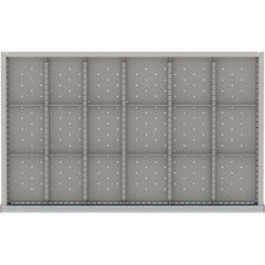 LISTA - 18-Compartment Drawer Divider Layout for 3.15" High Drawers - Industrial Tool & Supply