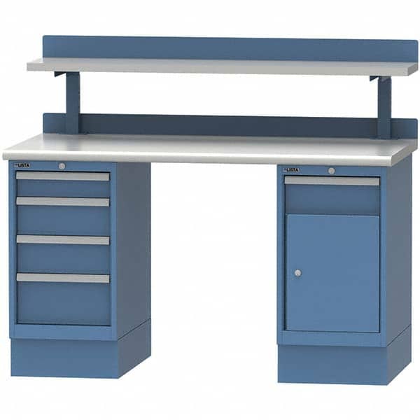 LISTA - Stationary Work Benches, Tables Type: Workstation Top Material: Plastic Laminate - Industrial Tool & Supply