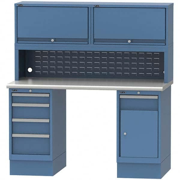 LISTA - Stationary Work Benches, Tables Type: Workstation Top Material: Plastic Laminate - Industrial Tool & Supply