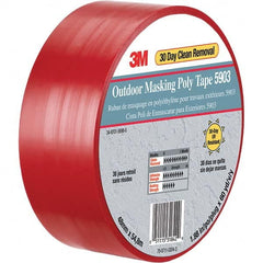 3M - 60 Yd x 50" x 7.5 mil Red Polyethylene Cloth Duct Tape - Industrial Tool & Supply