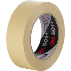 3M - 12mm Wide x 55 m x 7.3 mil Tan Crepe Paper Masking Tape - Industrial Tool & Supply