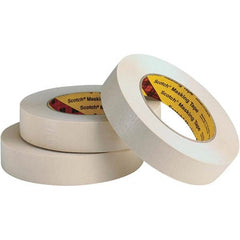 3M - 17/24" Wide x 60 Yd Long x 7.6 mil Tan Crepe Paper Masking Tape - Industrial Tool & Supply