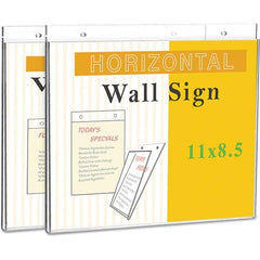 UNIVERSAL - Sign Holders & Frames Type: Wall Mount Sign Holder Sign Height Compatibility (Inch): 8-1/2 - Industrial Tool & Supply